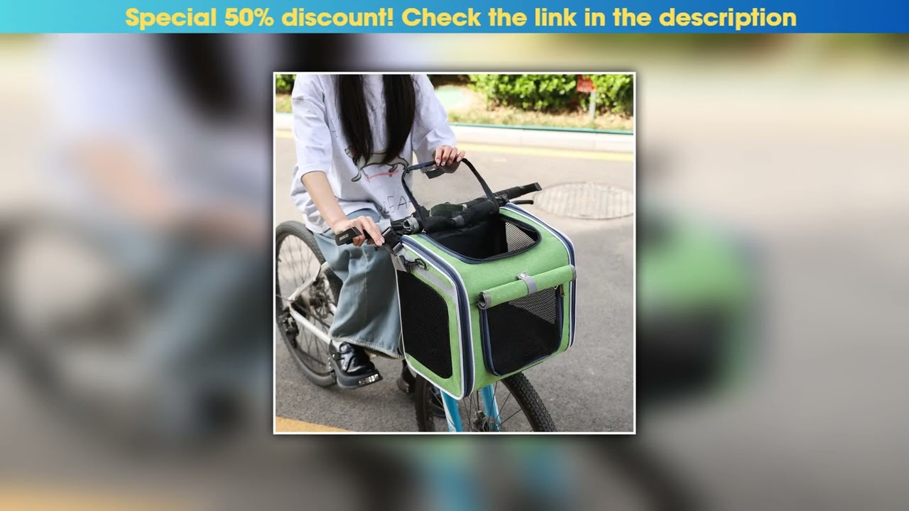 Today Only Pet Carrier Backpack Portable Fo Cats & Dogs Bicycle Carrying Cat Bag Dog Bag ​suitable•