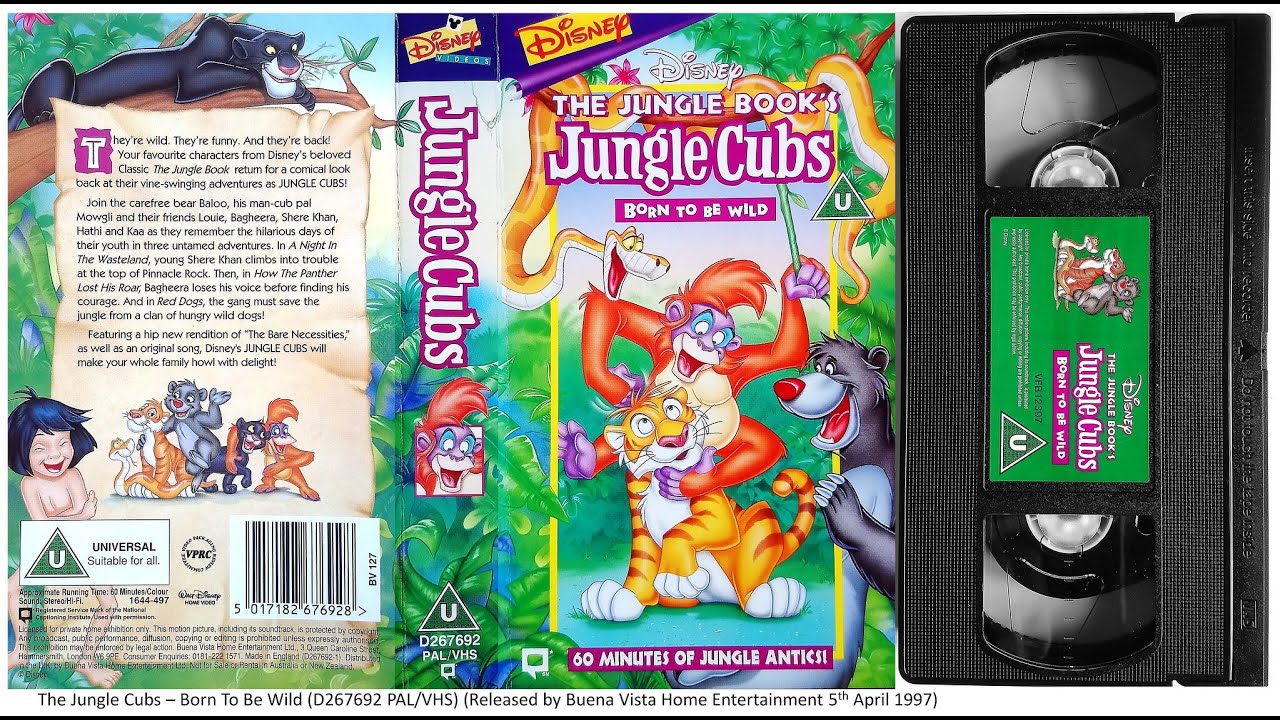 The Jungle Cubs - Born To Be Wild (5th April 1997 - UK VHS)