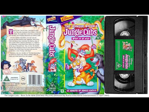 The Jungle Cubs Born To Be Wild 5th April 1997 UK VHS 