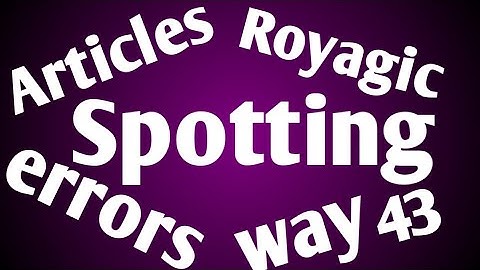 Spotting errors (Articles), Common errors, error detection,full concept and explanation for SSC Bank