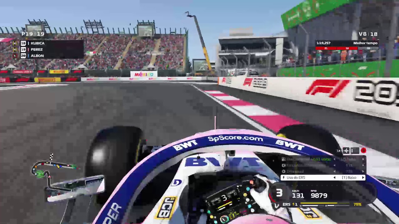 F1 2019 - Sergio Pérez Onboard 25% Race Mexico GP | Racing Point RP-19