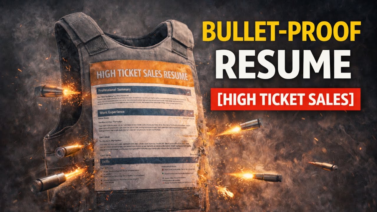 Build a BULLET PROOF Remote Sales Resume - YouTube
