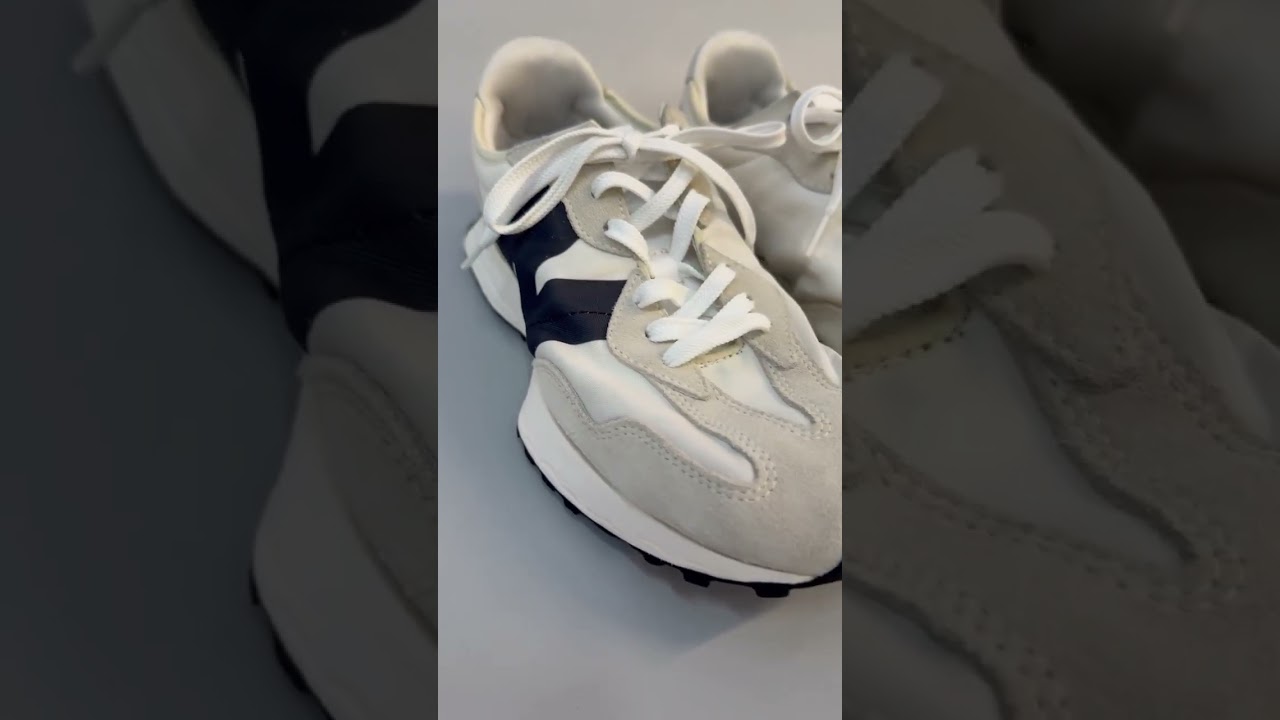 New Balance 327 White Black Logo Side Sneaker Laundry