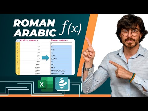 Roman და Arabic ფუნქციები ექსელში