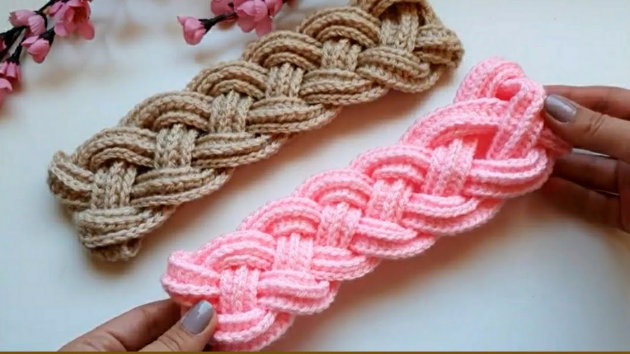 Halat Örgü Saç Bandı Yapımı | DIY Crochet Headband Tutorial