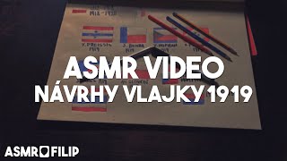 ASMR CZ - Návrhy Českých vlajek z roku 1919/20 - 100 let České vlajky/ šeptání, kreslení