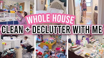 *NEW* WHOLE HOUSE CLEAN AND DECLUTTER WITH ME | CLEANING MOTIVATION | DECLUTTERING