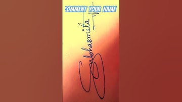Subhasmita 🌹💞 Beautiful signature 💞🌹#shorts #trending #beautiful #handwriting #shortvideo #ytshorts