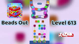 🎮 Beads Out Level 613 Walkthrough 🧩 | Tricky Bead Puzzle Solution | Mini Boss