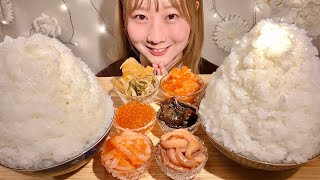 ASMR Freshly Cooked Japanese Rice & Seafood from Hokkaido【Mukbang/ Eating Sounds】【English subtitles】