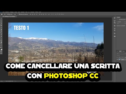 Come cancellare una scritta con Photoshop CC