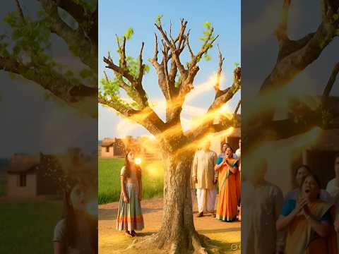 गरीब लड़की ने सूखे पेड़ को सोने के फलों से भर दिया 😱 | Magic Ring Story #shorts #shortvideo