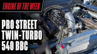 Nick Rinehart's Pro Street-Winning, Twin-Turbo 540 cid Big Block Chevy Engine