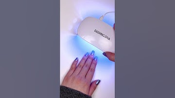 Digital Lavender semicured gel nail strips 💜 #dashingdiva #diynails