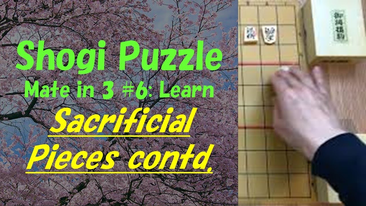 【将棋】Shogi puzzle for beginners with English Commentary Mate in 3 6