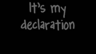 Watch David Cook Declaration video