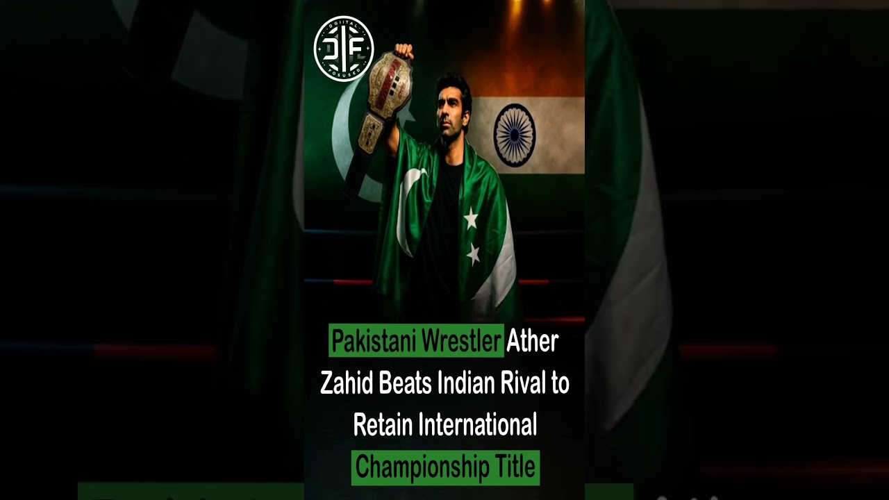 Pakistani Wrestler Ather Zahid Beats Indian Rival to Retain International Championship Title 