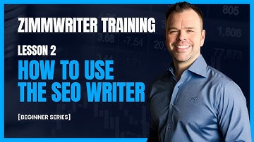 ZimmWriter Lesson 2 - How to Use the SEO Writer