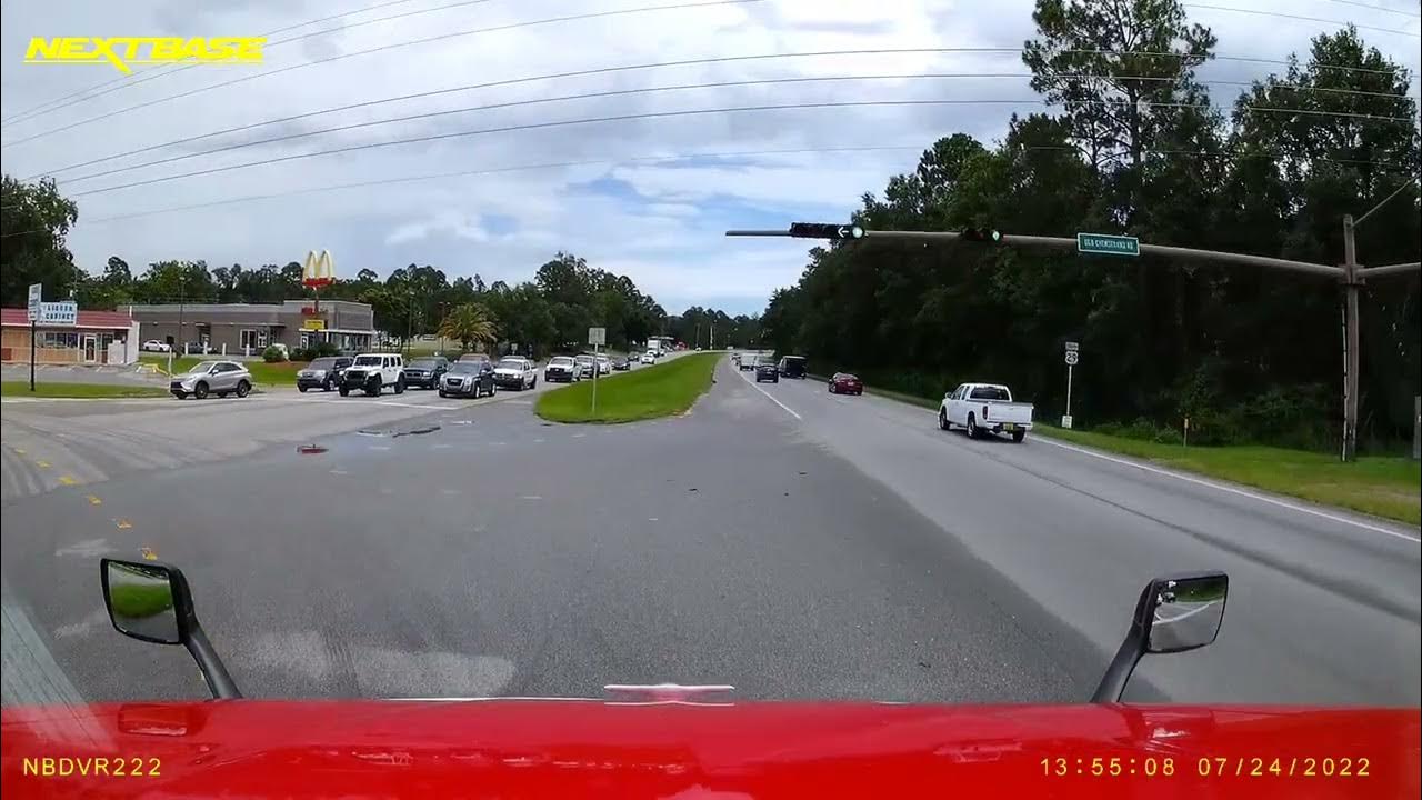 Hazmat Driver fails to stop at railroad tracks (part 2) YouTube