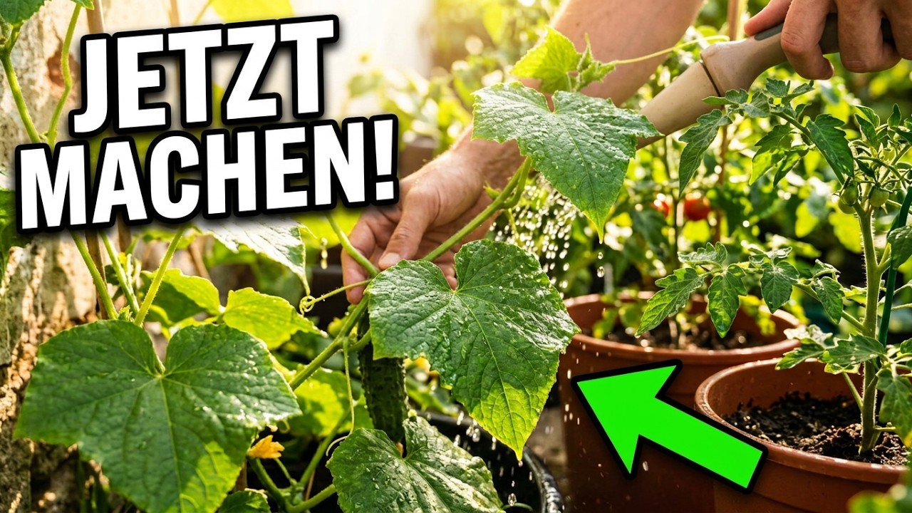 36 Grad im Garten: So schützt du Gurken und Tomaten vor Hitzestress