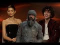 Los elogios de Timothée Chalamet y Zendaya a Javier Bardem por 