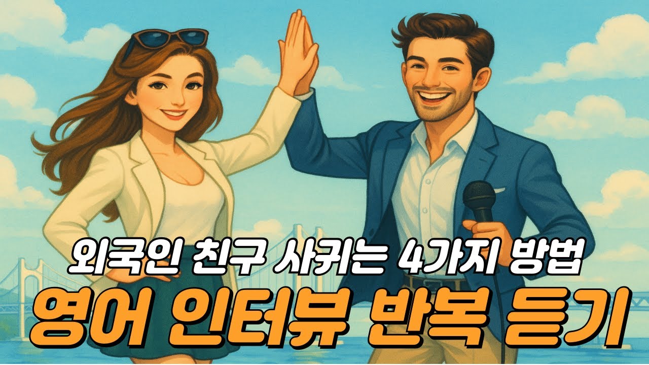 영어 인터뷰 듣기 - 외국인 친구 사귀는 4가지 방법👉영어가 서툴러도 괜찮아!