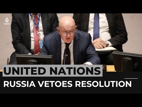 Russia vetoes un resolution on ukraine annexation, china abstains