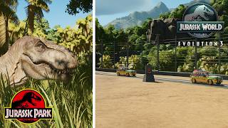 Building the T-Rex Paddock from Jurassic Park! | Jurassic World Evolution 3