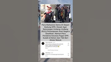 Para Mahasiswa Demo Di Depan Gedung DPR, Namun.... #viral #beritaterkini #demodpr #beritaterbaru