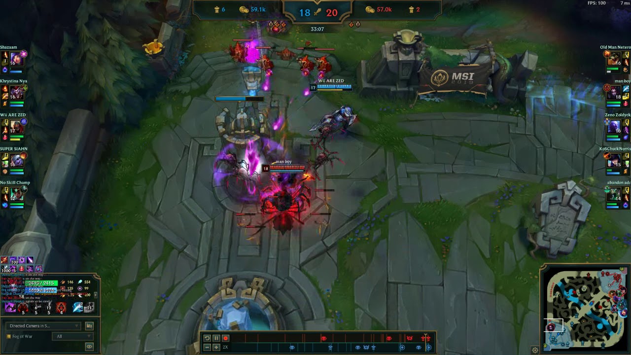 When your team gets 3v4d in base with baron