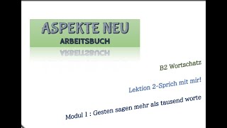 Aspekte Neu\/B2 Lektion 2-Modul 1-Sprich mit mir!