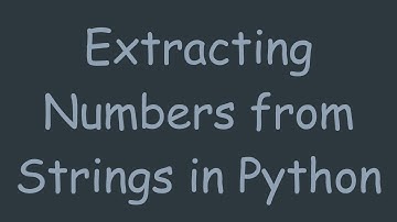 Extracting Numbers from Strings in Python