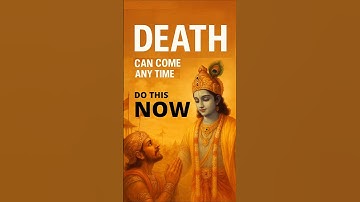 Death Can Come Any Time l DO This NOW l Bhagavad Gita l Swami Mukundananda #shorts