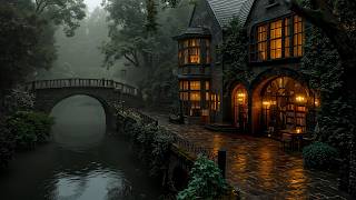 Hidden Library by the Stone Bridge | Soft Piano for Reading and Quiet Evenings | Dark Academia Vibes