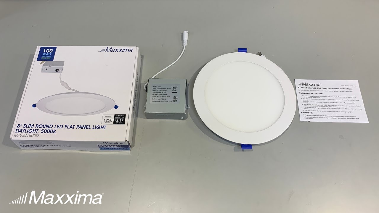 ETL ASD LED Recessed Lighting 12 Inch IC Rated Dimmable 3 CCT 3000K/ 4000K/ 5000K Selectable Ultrathin Canless Downlight with Junction Box 190W Equivalent Energy Star 1800 Lm 24 Watt