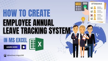 Employee Annual Leave Tracker in Excel || Leave management system