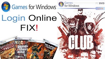 Games for Windows Live Online Login Fix!