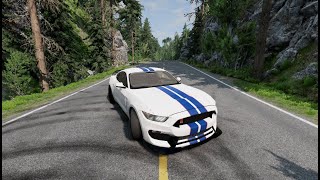 Racing in the Forest with 2016 Ford Shelby GT350 - BeamNG.Drive Mod Download ⬇️