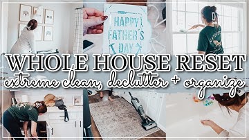 2024 HOME RESET | 2 days of speed cleaning | WHITNEY PEA DECLUTTER WITH ME | MESSY TO MINIMAL
