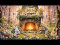 🔥 Gentle Easter Fireplace 🐰 Pastel Decor & Relaxing Melodies 🌸