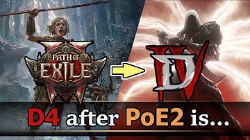 I tried going back to D4 after PoE2 and well...