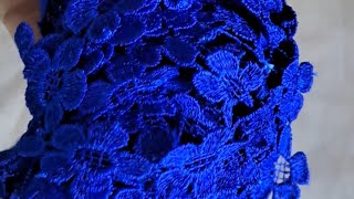Royal Blue Flower Lace @meeshoapp | Stitching & Styling 