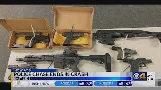 A lengthy investigation into illegal guns and drugs leads to a police chase and crash on Indy's nort