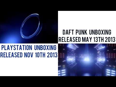 Daft Punk and PS4 Unboxing Similarity