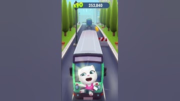 Talking Angela Funny Fails - Talking Tom Gold Run #talkingtom #shorts