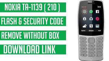 NOKIA 210 (TA -1139) SECURITY CODE REMOVE WORKED
