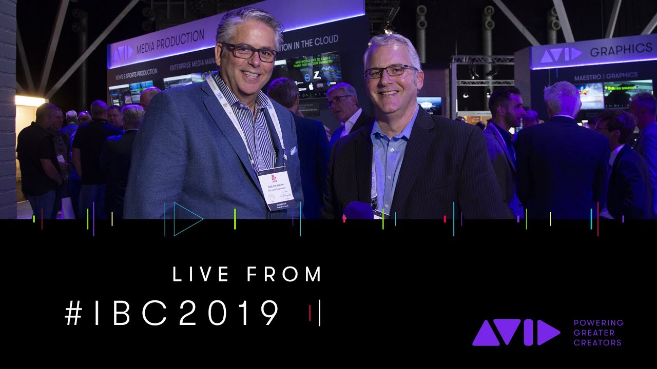 AVID IBC2019 LIVE ⏩ Microsoft's Bob de Haven visits the Avid booth at IBC 2019 in Amsterdam