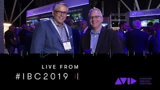 #AVID #IBC2019 LIVE ⏩ Microsoft's Bob de Haven visits the Avid booth at IBC 2019 in Amsterdam