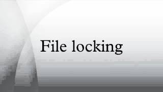 File locking