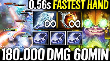 🔥 100% World Fastest Hand Tinker EVER - 180.000 DMG 60MIN Wind Waker + Aghanim WTF Crazy Dota 2 Pro